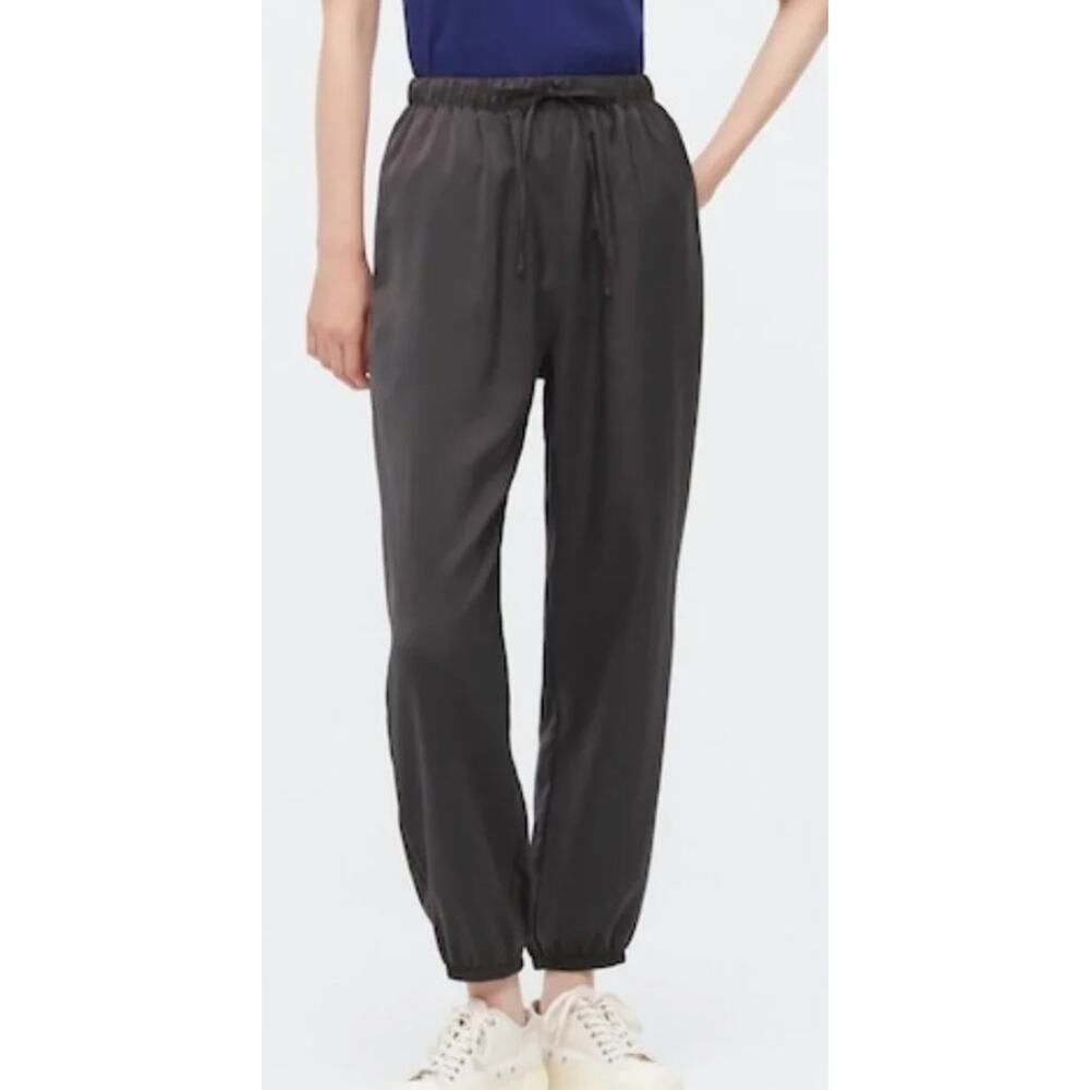 UNIQLO Mauve Brown Satin Jogger